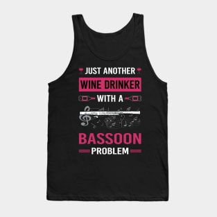 Wine Drinker Bassoon Bassoonist Tank Top